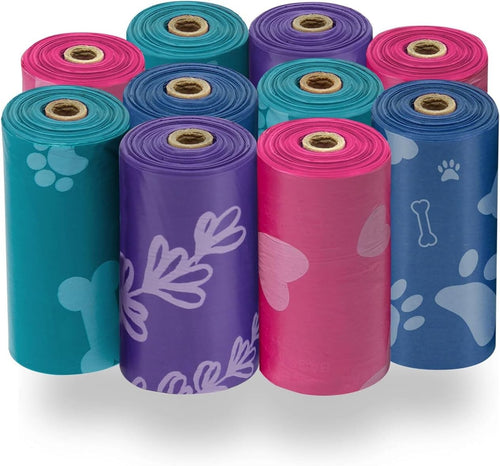 Best Pet Supplies Dog Poop Bags for Waste (150 Bags) Leak Proof, Tear Resistant
