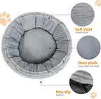 Heated Cat Bed for Indoor Cats, 20’’ Electric Cat Heated Bed Pet Warming Bed For