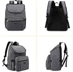 Travel Dog Backpack - Detachable Travel Dog Food Container for Pet Supplies Dog Gear Backpack,Dog Bag for Traveling with 2 Silicone Collapsible Bowls and 2 Food Baskets Grey