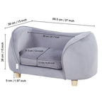 Uimoso Pet Sofa Dog Couch for Small-Sized Dogs and Cats Dog Sofa Bed 66 Lbs