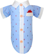 Denim Overall - Embroidered “ Route 66 “ Red Dog Jumpsuit - Breathable Dog Costume - Machine Washable Dog Outfit - Dog Overalls for Small Dogs - S