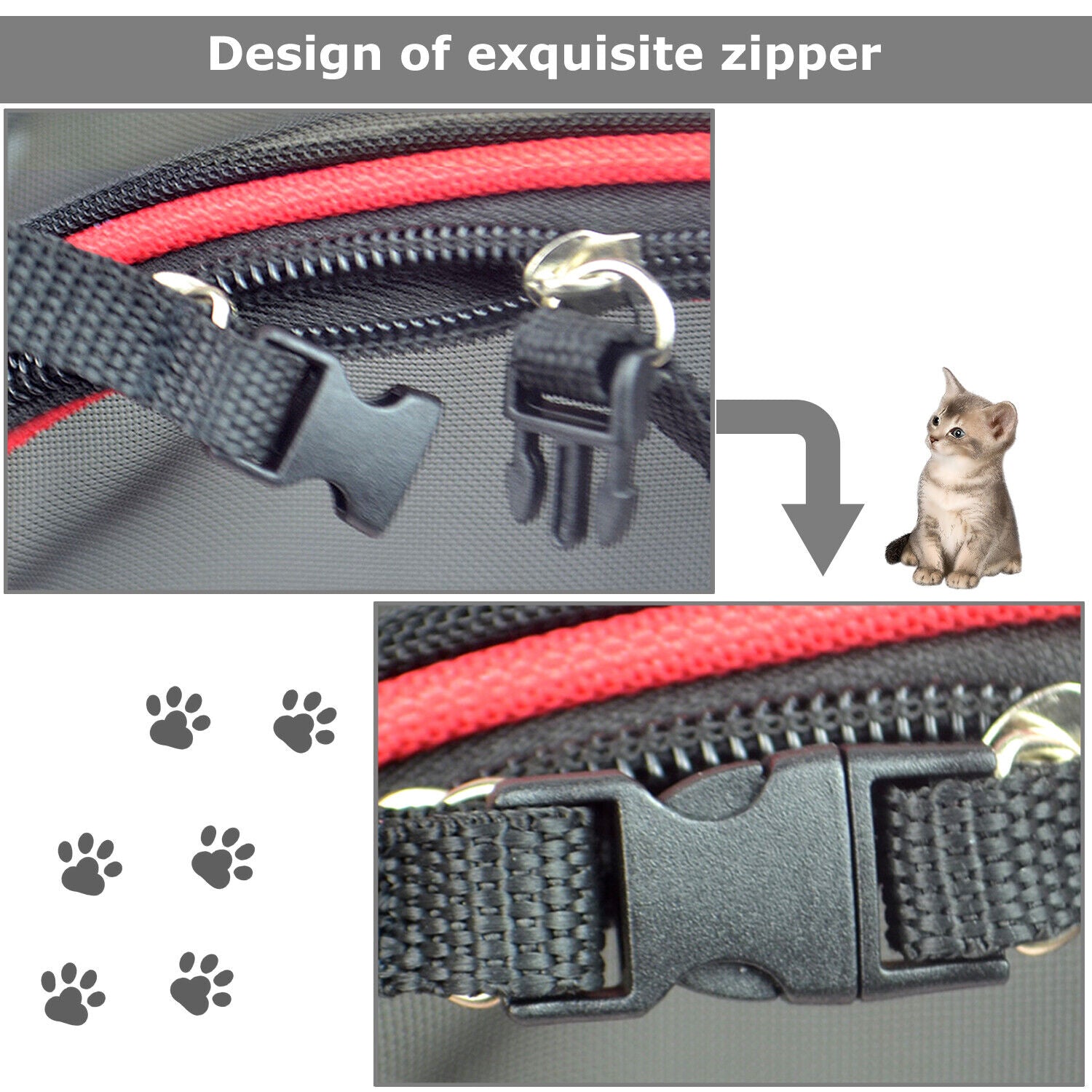 Pet Dog /Small Cat Carrier Soft Sided Comfort Bag Travel Case Airline Approved